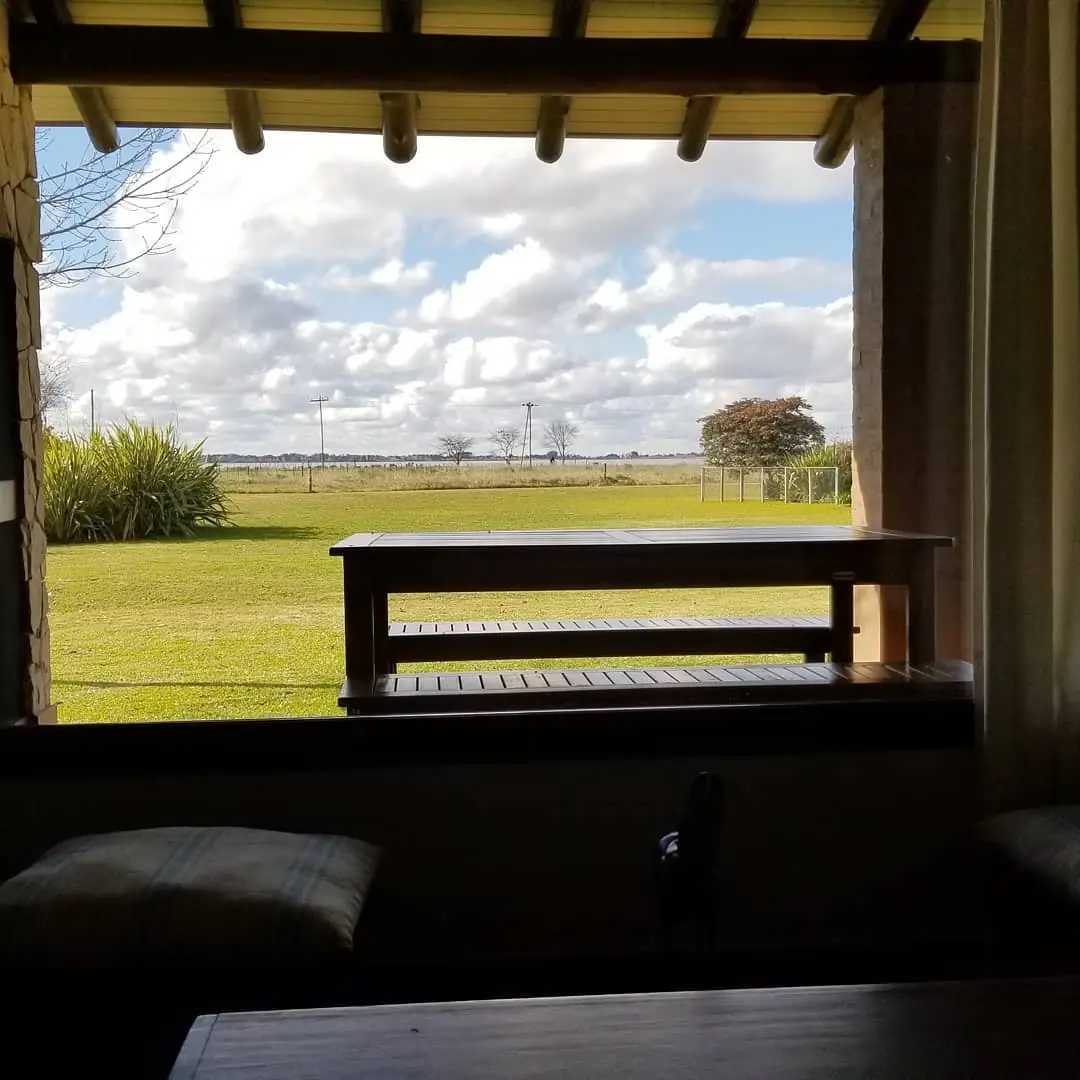 La vista desde el living.